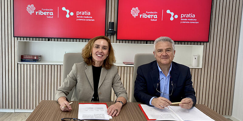 La Fundación Ribera Salud y Pratia firman un acuerdo para unir experiencia en el área de investigación clínica e impulsar los ensayos clínicos en tres hospitales del grupo